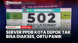 Web PPDB Kota Depok ‘Down’ Orang Tua Siswa Kebingungan [upl. by Eserahs]