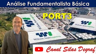 PORT3  WILSON SONS SA ANÁLISE FUNDAMENTALISTA BÁSICA PROF SILAS DEGRAF [upl. by Eatnohs872]