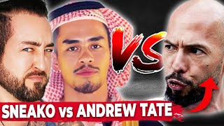 Sneako Calls Out Andrew Tate amp Tate Responds Angrily [upl. by Ecirtnahs]