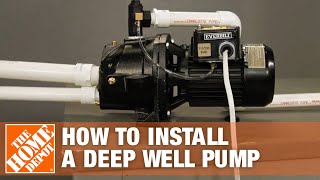 Deep Well Pump  Everbilt Jet Well Pump Installation  The Home Depot [upl. by Humphrey939]