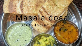 l made masala dosasambhar recipeAalu masalacoconut chutney [upl. by Cleopatre]