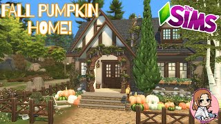 Building cozy fall inspired family home  Sims 4  Speed Build  No CC [upl. by Shoemaker]