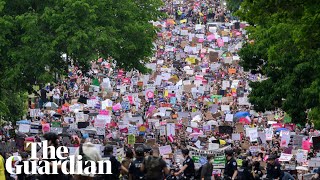 Thousands rally for abortion rights across the US Half of America deprived of hope [upl. by Gallenz]