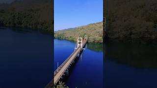 Ponte Pênsil sobre o rio Paranapanema na divisa de SP e PR [upl. by Yeliak]