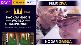 54th Backgammon World Championship  Day 4  Stream 2  Part 2  WC Main Undefeated [upl. by Elbag299]