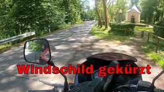 Motorrad Windschild gekürzt Motorradtour mit meiner Yamaha Richtung Altenahr [upl. by Leann818]