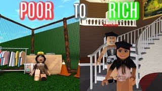 POOR To RICH  Roblox Bloxburg [upl. by Mallis]