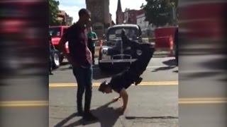 Police Officer Challenges Street Performer to Epic Dance Battle [upl. by Amar]