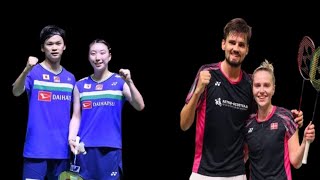 Badminton Mixed Doubles  ThyrriMagelund DEN vs WatanabeHigashino JPN  India Open 2023 R16 [upl. by Kamerman]