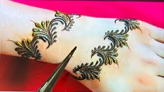 Very beautiful stylish back hand mehndi design  Easy Mehndi Design for diwali  Mehndi ka Design [upl. by Presley]