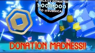 CRAZY DONATION MADNESS DROPPED OVER 100K ROBUX MUST WATCH [upl. by Sacul498]