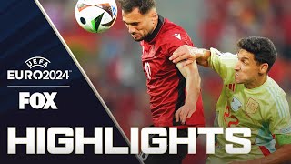 Albania vs Spain Highlights  UEFA Euro 2024 [upl. by Ploch648]