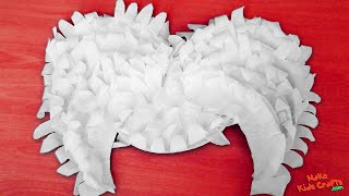 How to make Angel Wings  Craft Ideas  DIY [upl. by Enidlarej902]