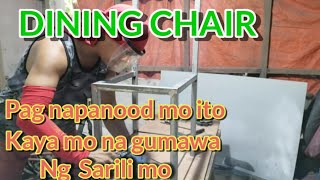 DIY DINING CHAIR  MATIBAY TIPID DEKALIDAD pin0yaK01 [upl. by Minette186]