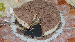 RECEITA DE CHEESECAKE CHEESECAKE DE CHOCOLATE – FÁCIL E RÁPIDA [upl. by Lock]