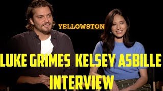 Luke Grimes amp Kelsey Asbille Interview  Yellowstone Season 2 [upl. by Anear]