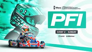 PFi  Event 2 LIVE  Sunday  Wera Tools British Kart Championships [upl. by Bonnice]