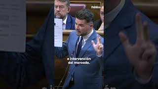 Rufián a la ministra de Vivienda quotEntre capullos y gaviotas nos toman por idiotasquot [upl. by Lekram]