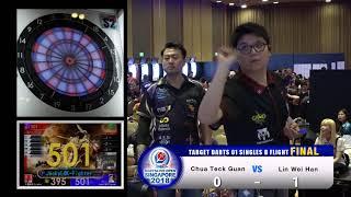 DARTSLIVE OPEN 2018 SINGAPORE TARGET DARTS 01 SINGLES B FLIGHT FINAL [upl. by Ennyleuqcaj]