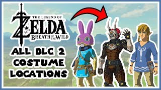 Zelda BOTW  All DLC 2 Costume Locations [upl. by Idnil]