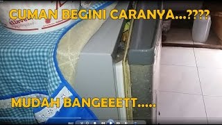 cara memperbaiki pintu kulkas yang tidak rapat LENGKAP [upl. by Anilec551]