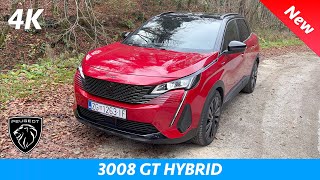 Peugeot 3008 GT Hybrid 2022  FIRST Look in 4K  Exterior  Interior details 300 HP 4x4 [upl. by Tnafni]