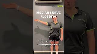 MEDIAN NERVE FLOSSING for wrist injury or muscle tightness wristexercise wristpain mediannerve [upl. by Cynthy412]