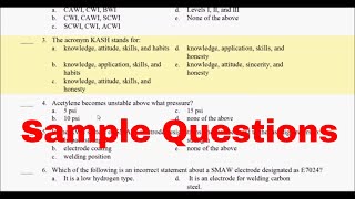 CWI 17  Part A 25 Sample Questions [upl. by Erbes]