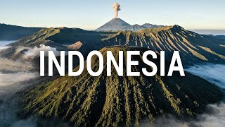 Indonesia 4K Drone  Java Sulawesi amp Sumatra  Islands Volcanoes amp Waterfalls [upl. by Lolande]