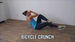 Crunches ab workout – Flat your belly with 10 variations [upl. by Megan90]