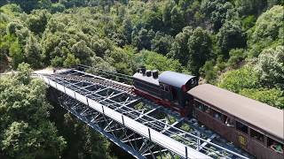 The Train in Milies  Mount Pelion  Volos Greece  HD  Μηλιές Πήλιο ΜΗΛΙΕΣ ΠΗΛΙΟ [upl. by Maillij]