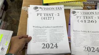 Vision ias Pre test series 2024 [upl. by Ecirb]