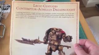 Time Lapse Build Contemptor Achillus Dreadnought Legio Custodes by Forge World [upl. by Merna488]