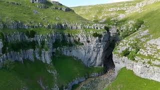 Gordale Scar Ravine Malham Skipton North Yorkshire [upl. by Kealey239]