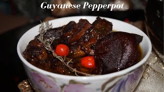 HOW TO MAKE DELICIOUS GUYANESE PEPPERPOT  STEP BY STEP RECIPE [upl. by Hoxsie420]