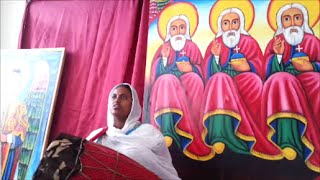 Ethiopian Orthodox mezmursong by Zemarit Zerfe Kebede at Abune Aregawi EOTC in VA 2 [upl. by Navannod442]