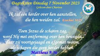 Dagteksten amp Gebed Dinsdag 7 November 2023 [upl. by Elatia]