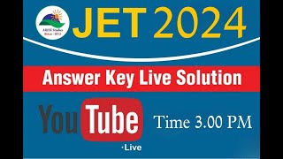 JET ANSWER KEY 2024 PAPER SOLUTION JET agriculture CHEMISTRY BIOLOGY answerkey [upl. by Couq]