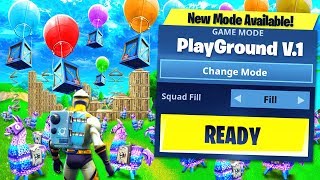 NEW PLAYGROUND LTM COMING TO FORTNITE BATTLE ROYALE [upl. by Pomfrey]