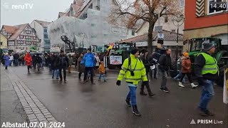 Albstadt  Bauernprotest 07012024 [upl. by Noeht]