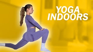 Chill Vibes Yoga Stretch Breathe and Relax Indoors [upl. by Ahsiekar614]