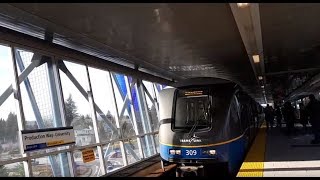 Vancouver Skytrain Production Way to Waterfront  309 2009 Bombardier MK2 Route Run Ep 17 [upl. by Eimaj]