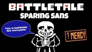 battletale  sparing Sans [upl. by Harrietta]