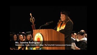 HOSTOS’ 46TH COMMENCEMENT CEREMONY  VALEDICTORIAN JASMINE RODRIGUEZ [upl. by Gainor]