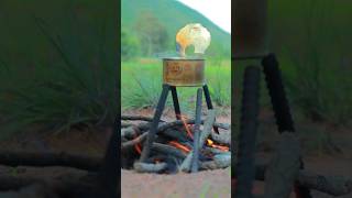 Camping Skills Solo camping in forest and cooking shorts camping survival bushcraft [upl. by Botti]