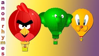 Educational Videos For Kids  Air Balloon Finger Family  Kindergarten Songs For ChildrenSuper Kids [upl. by Peggie]