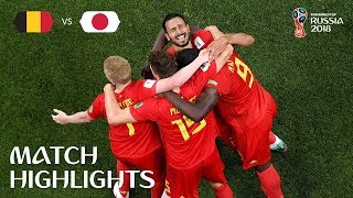 Belgium v Japan  2018 FIFA World Cup  Match Highlights [upl. by Lait]