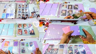 🌼 réorganisation des classeurs de photocard  storing new kpop pc in my binder🌼 [upl. by Rapsag]