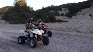 Suzuki LTZ 400 vs Honda TRX 400 [upl. by Gamages]