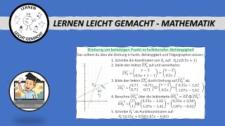 Drehung um beliebigen Punkt in funktionaler Abhängigkeit [upl. by Enautna612]